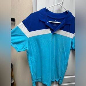 American Eagle Outfitters Blue Polo Shirt